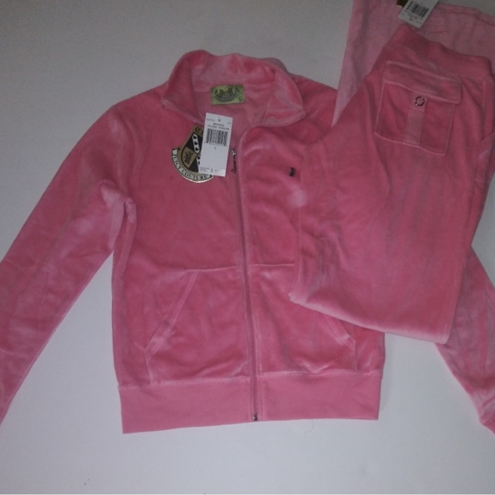 ++ rare ++ Juicy Couture Pink Y2K Terry Tracksuit AUTHENTIC